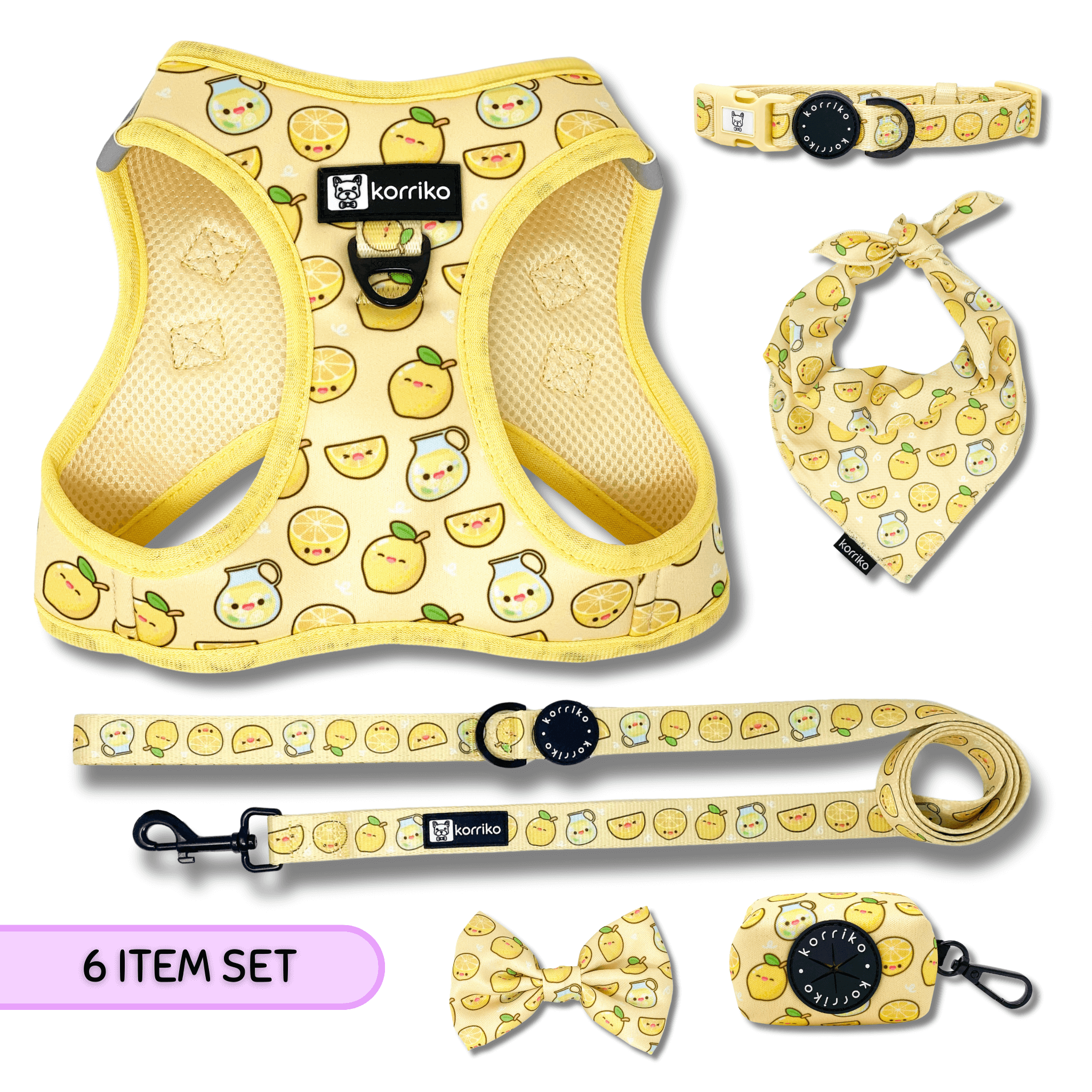 Ultimate Step-In Harness Bundle Set - Lemonade (6-Piece)
