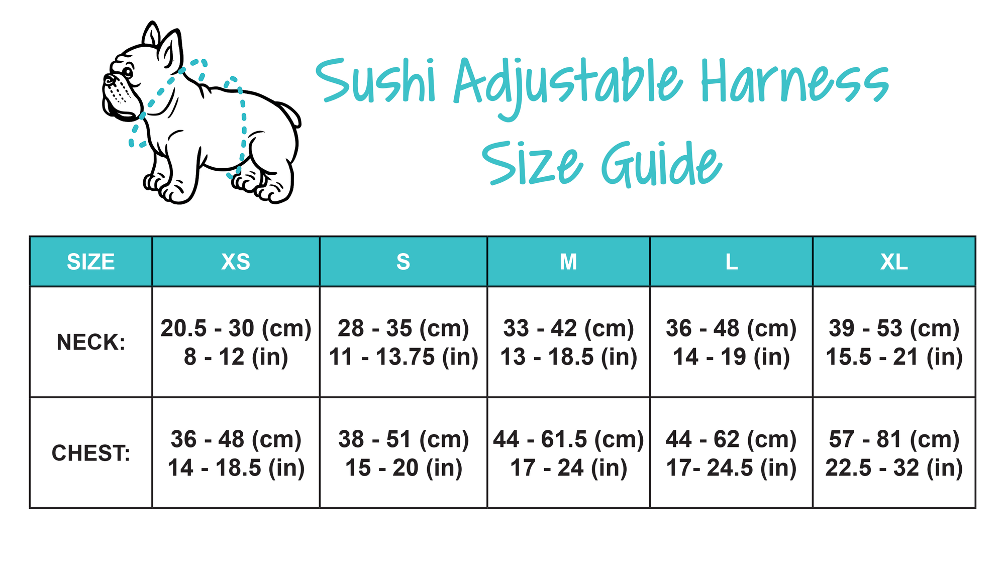 Adjustable Dog Harness - Sushi (Blue Paw Co. - FINAL SALE)