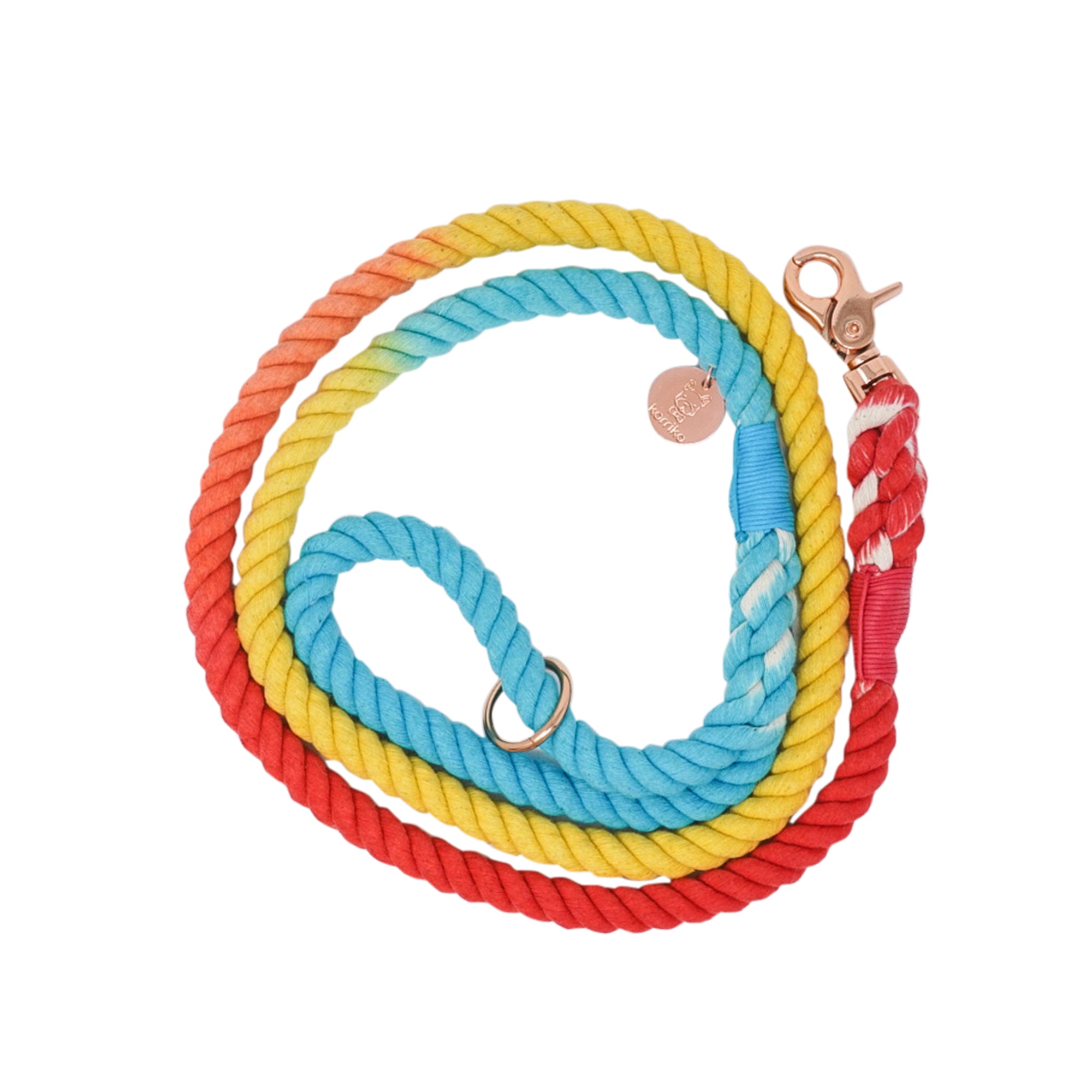 Cotton Rope Leash - Beach Please (SECONDS - FINAL SALE)