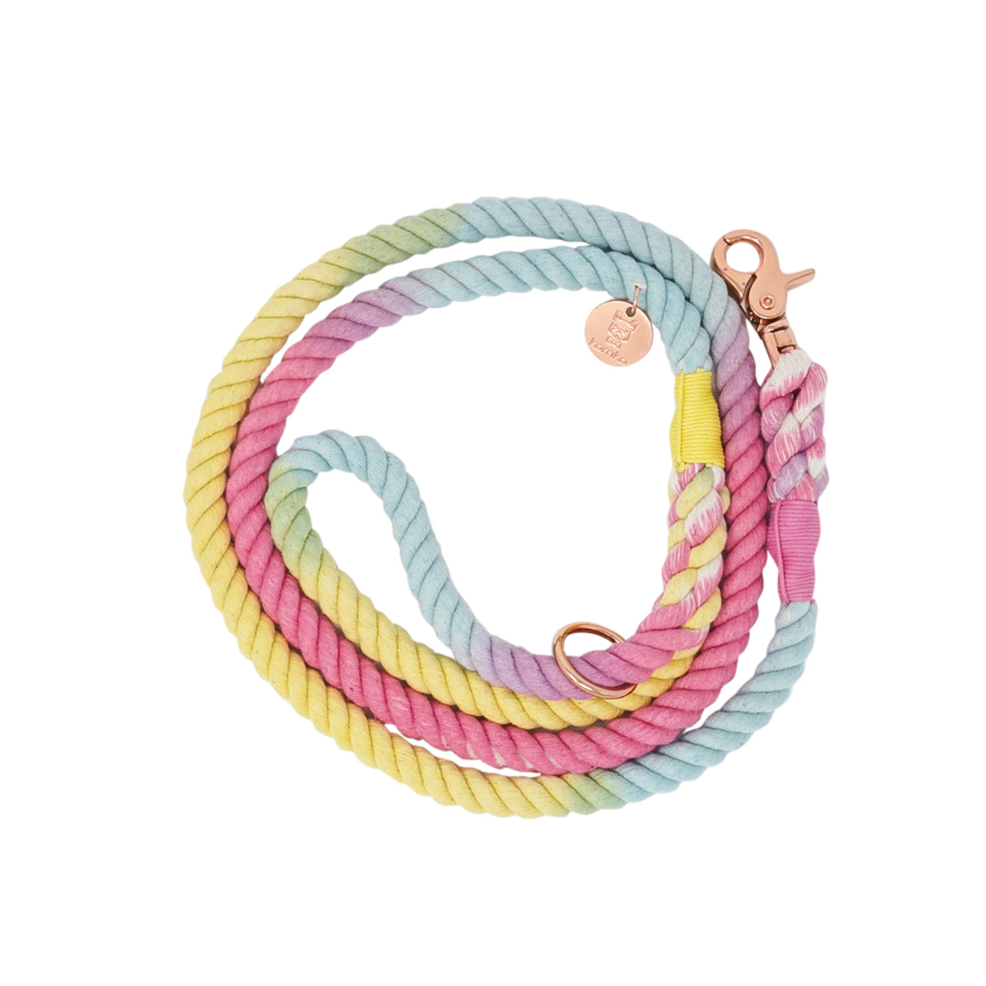 Cotton Rope Leash - Confetti (SECONDS - FINAL SALE)