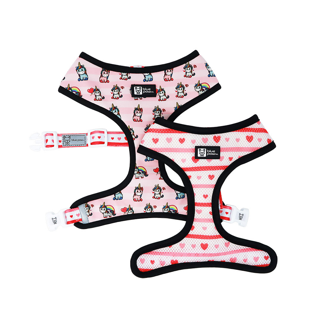 Reversible Dog Harness - Hearts & Horns (BPC - SECONDS - FINAL SALE)