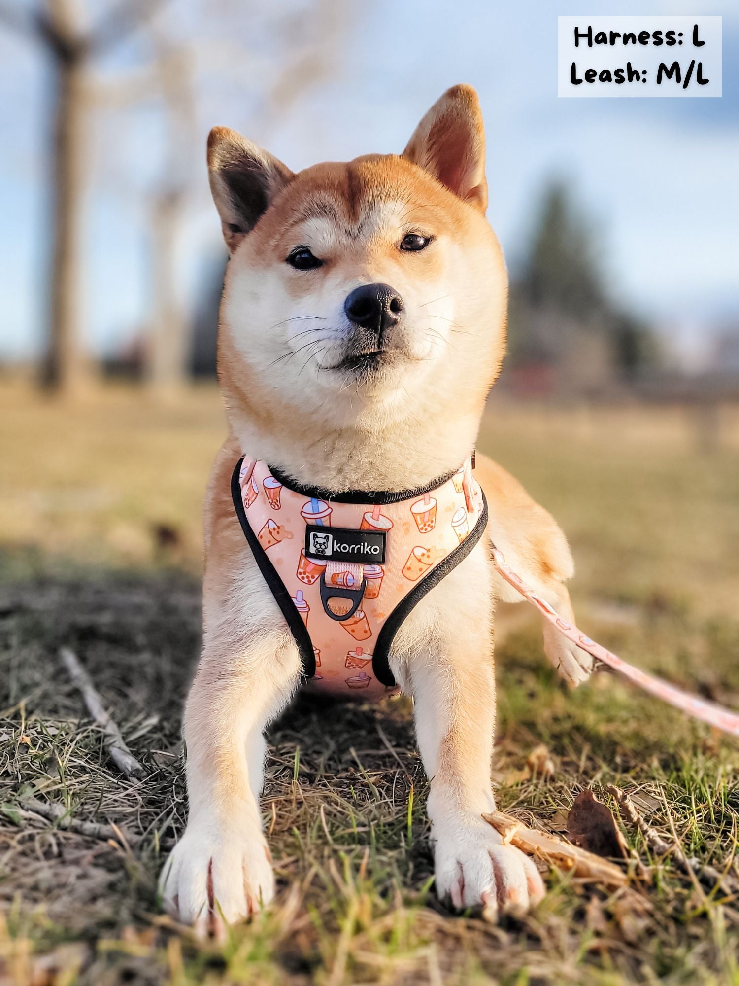 Adjustable Dog Harness - Milk Tea