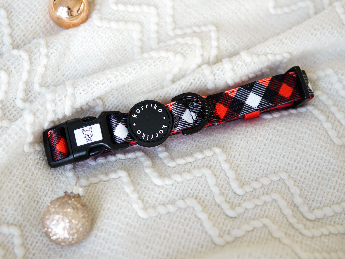 Dog Collar - Red Plaid (Final Sale)